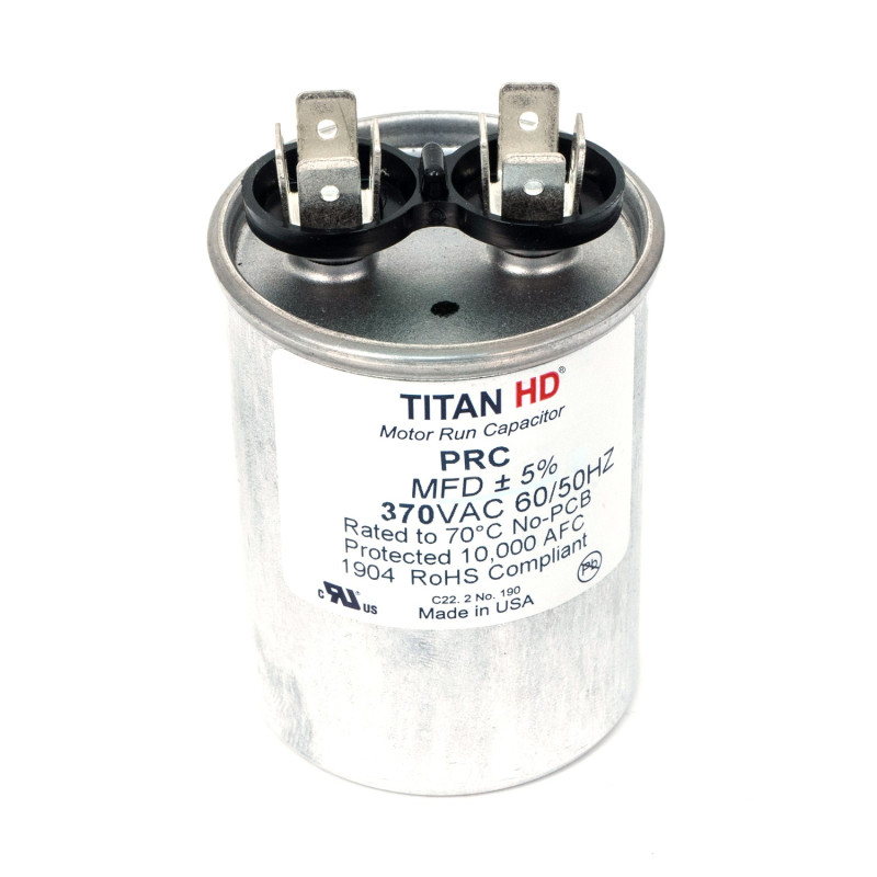 RUN CAPACITOR 25 MFD 370 V ROUND