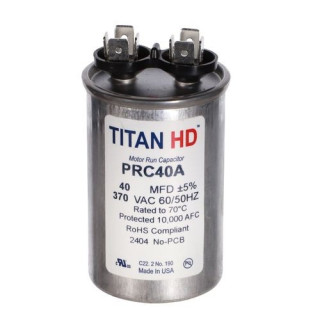 RUN CAPACITOR 40 MFD 370 V ROUND
