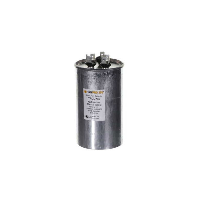 RUN CAPACITOR 70+5 MFD 370 V ROUND