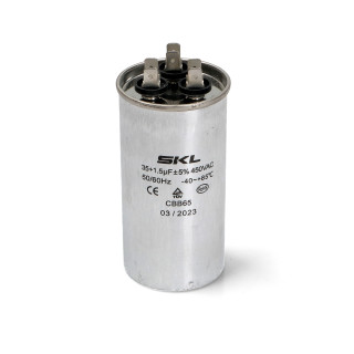 AIR CONDITIONING CAPACITOR 35+1.5µF 450V 50/60Hz