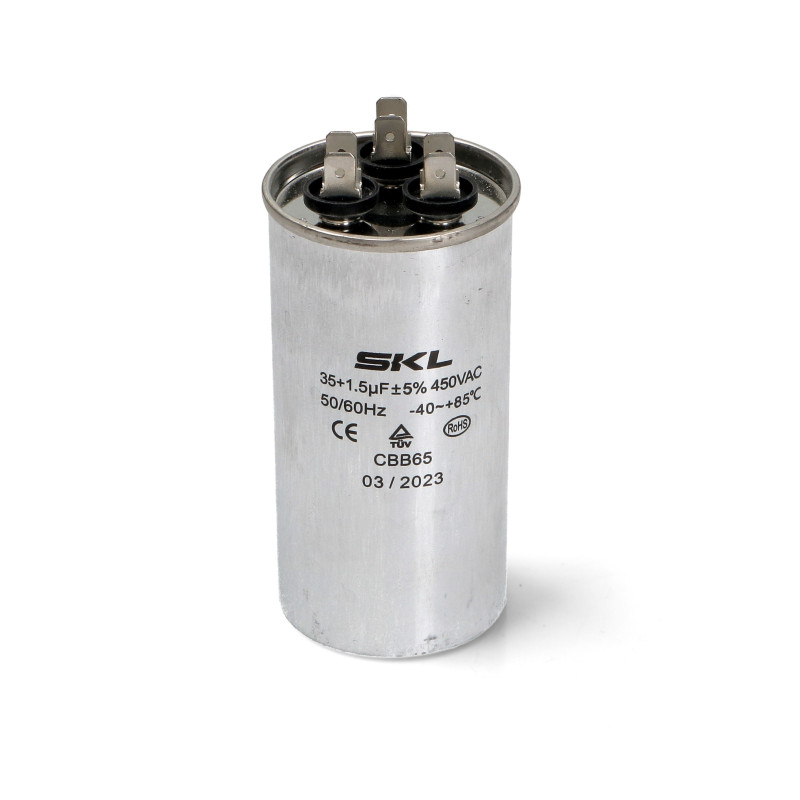 AIR CONDITIONING CAPACITOR 35+1.5µF 450V 50/60Hz