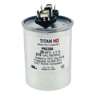 RUN CAPACITOR 20 MFD 370 V ROUND