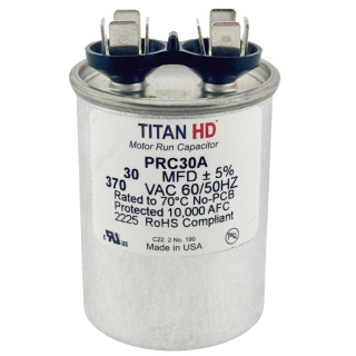 RUN CAPACITOR 30 MFD 370 V ROUND