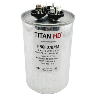 RUN CAPACITOR 70+7.5 MFD 440/370V ROUND