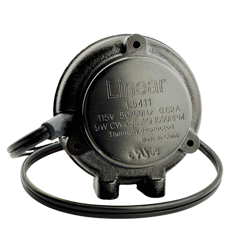 UNIT BEARING MOTOR 115V 50/60HZ 9W CW 1550 RPM