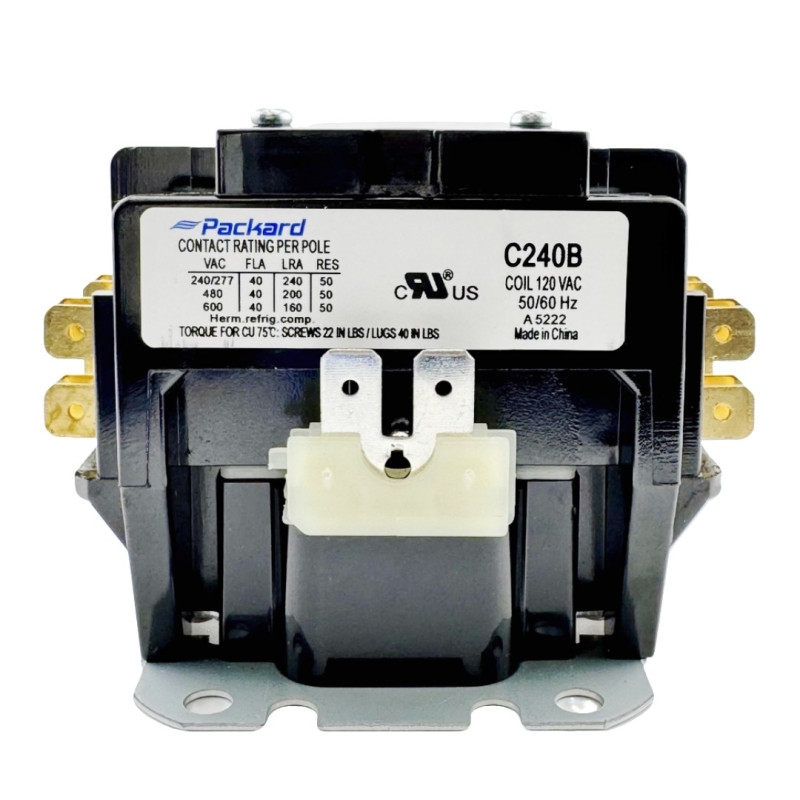 CONTACTOR 120V 50/60HZ 2P 40 A