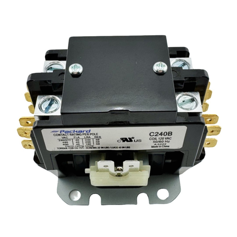 CONTACTOR 120V 50/60HZ 2P 40 A