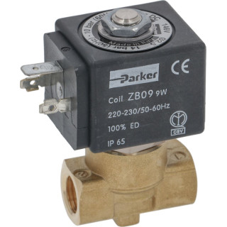 PARKER 2-WAY SOLENOID VALVE 230V 50/60Hz
