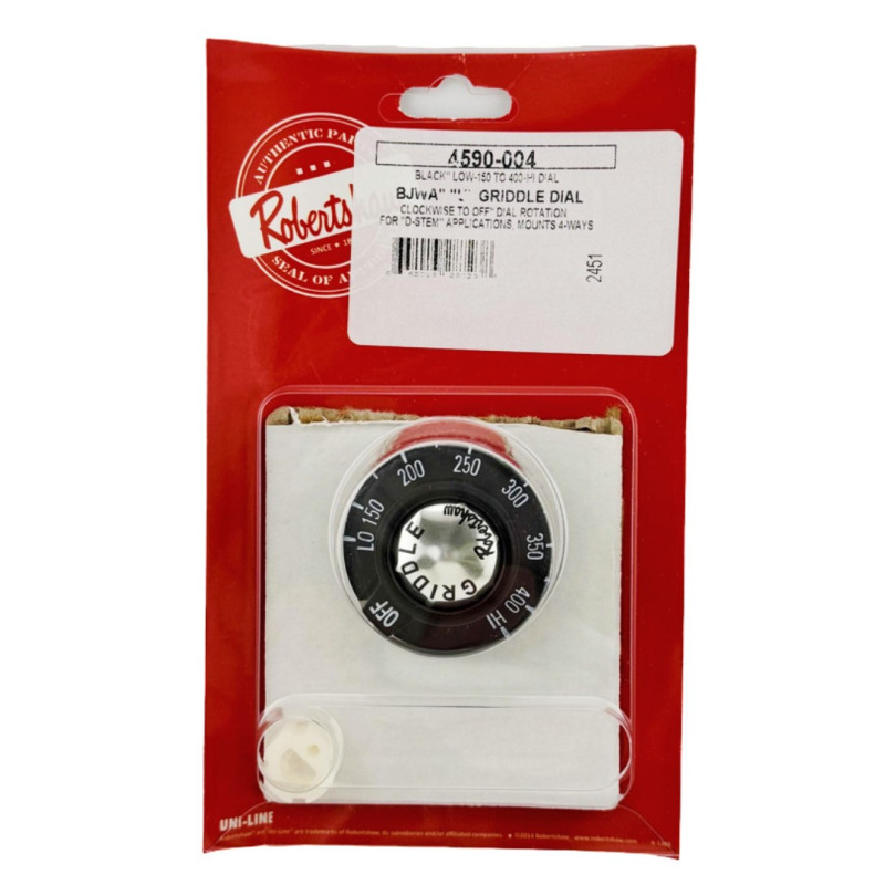 GRIDDLE DIAL KNOB  150- 400 °F