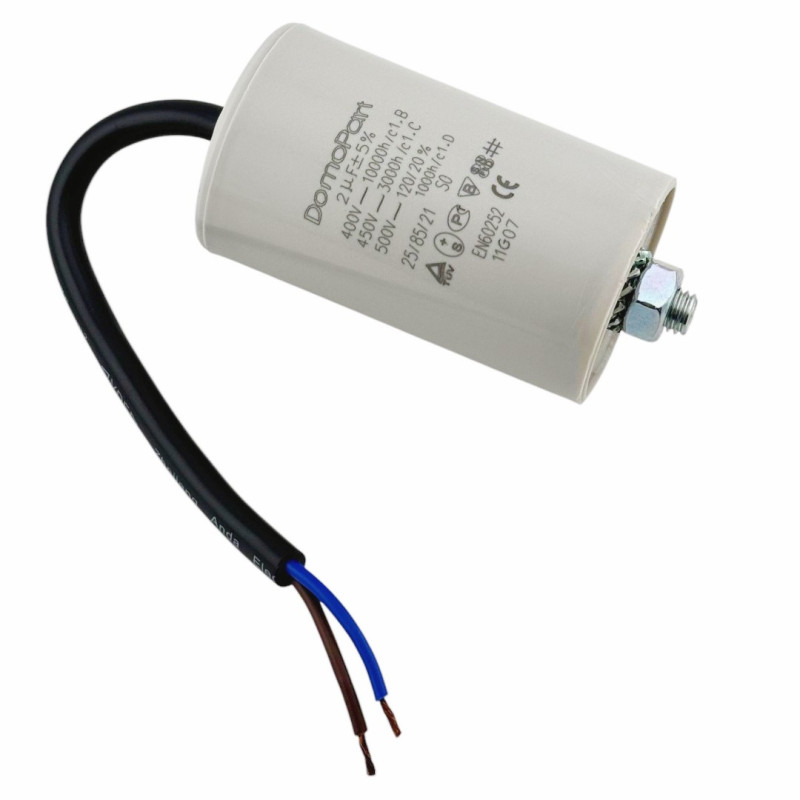 CAPACITOR 2MF 450V 50/60HZ W/CABLE