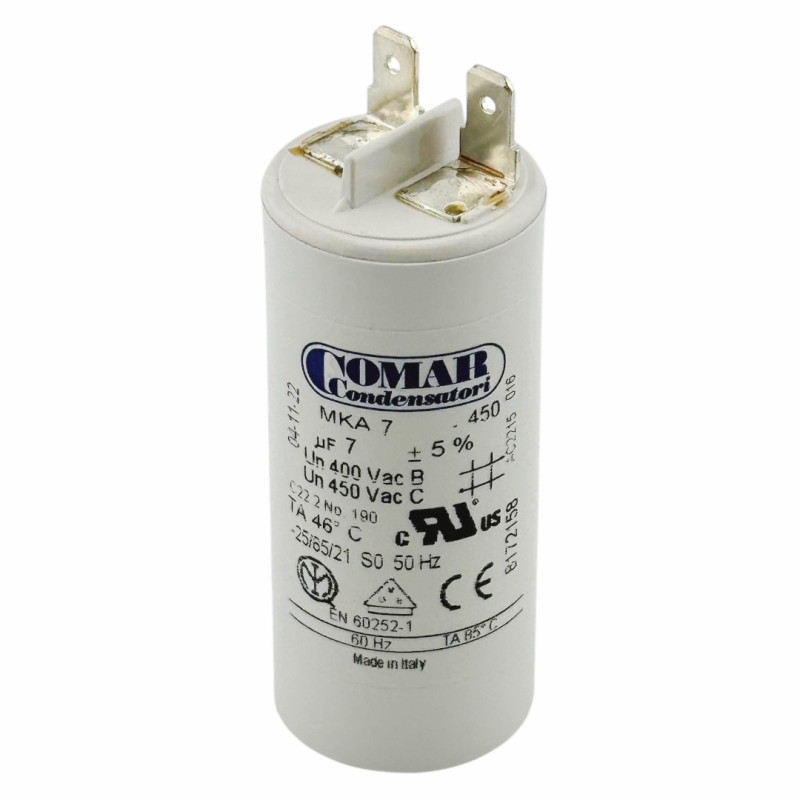 MOTOR CAPACITOR 7µF 450V 50/60Hz