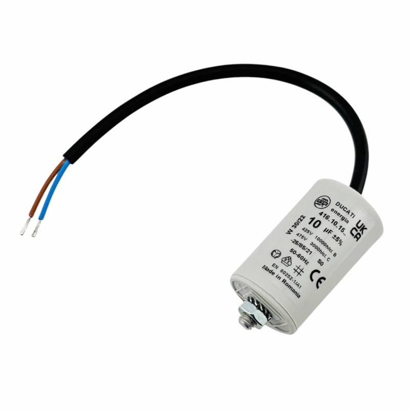 DUCATI CAPACITOR WITH CABLE 10µF 450V 50/60Hz