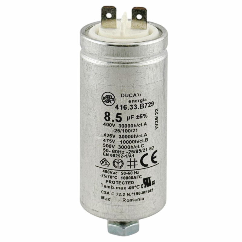 DUCATI CAPACITOR  ENERGIA 8.5µF 500V  50/60Hz