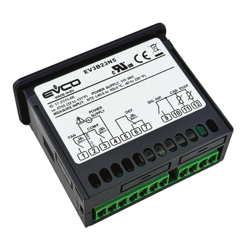 EVCO ELECTRONIC CONTROLLER 120V 50/60HZ