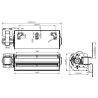 Fan Motor YGF60-183 120V 60Hz