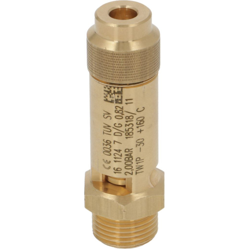 VALVE FOR BOILER ø 3/8"M 2.0bar CE-PED