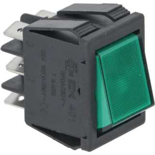 CHANGEOVER SWITCH 2 POLE GREEN 16A 250V