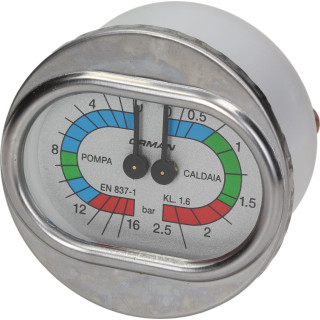 BOILER-PUMP PRESSURE GAUGE ø 63 mm