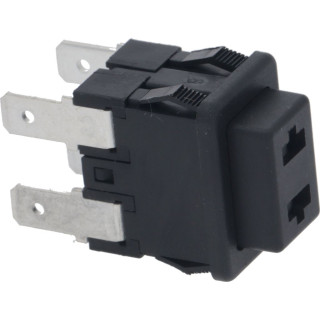 BIPOLAR SWITCH BLACK 16A 250V
