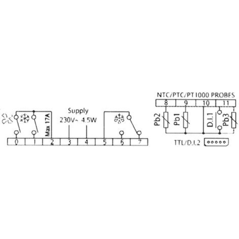 ELIWELL CONTROLLER  ID PLUS 974 230V 50/60Hz