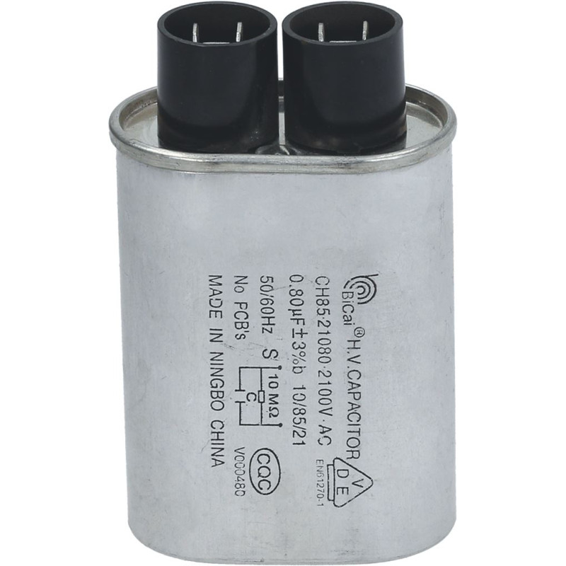 MICROWAVE CAPACITOR 0.80µF 2100 V-AC