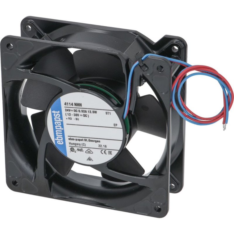 AXIAL FAN EBM 4114NHH 24VDC 12.4W 5000 RPM
