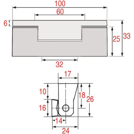 CHROME-PLATED HINGE 4484