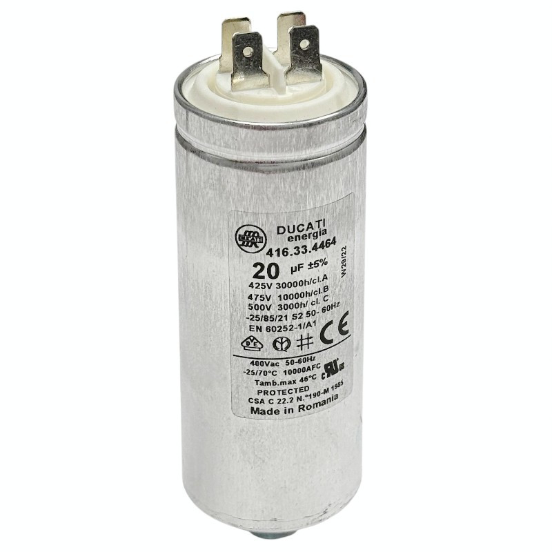 DUCATI CAPACITOR  ENERGIA 20µF 450V 50/60Hz