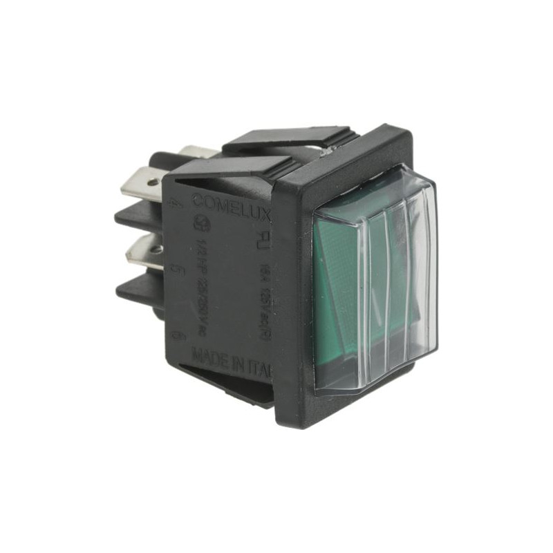 BIPOLAR SWITCH GREEN120/220V 16A