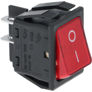 PUSH-BUTTON BIPOLAR RED 16A 110-250V
