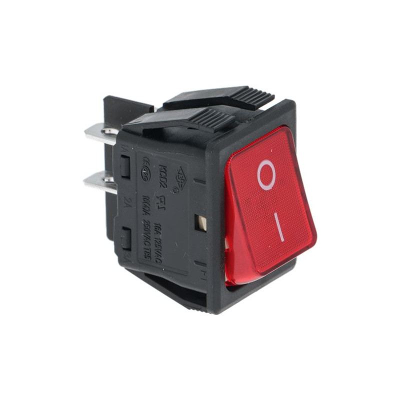 PUSH-BUTTON BIPOLAR RED 16A 110-250V