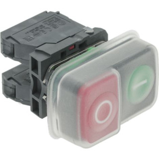 PUSH-BUTT.PANEL 0-I GREEN-RED 16A 250V