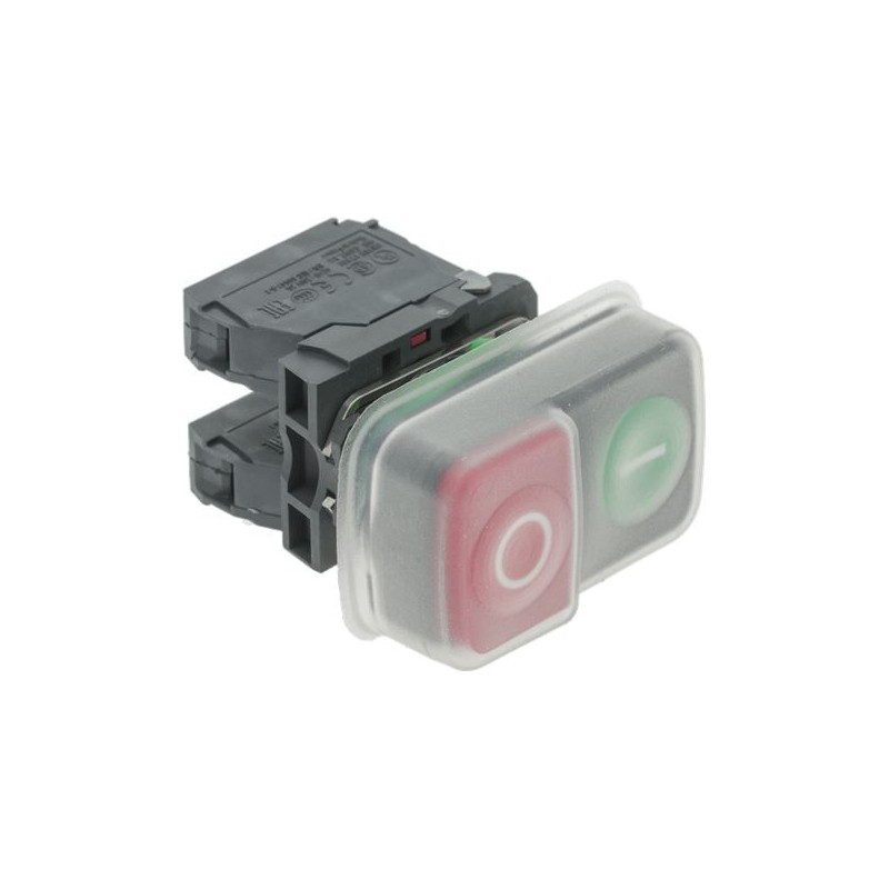 PUSH-BUTT.PANEL 0-I GREEN-RED 16A 250V