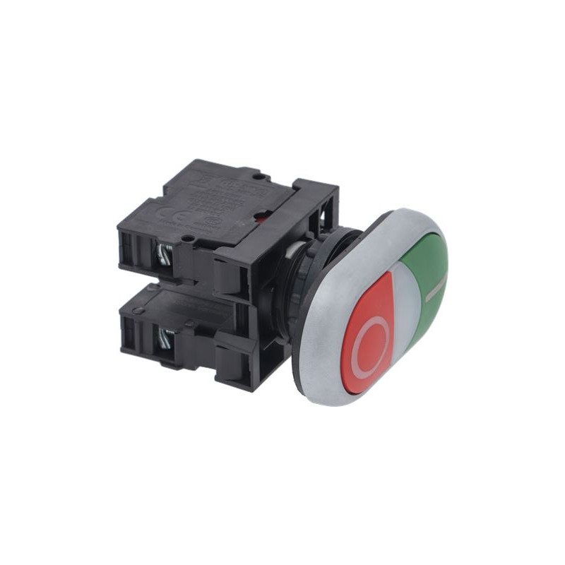 PUSH-BUTTON PANEL O-I GREEN-RED 15A 500V