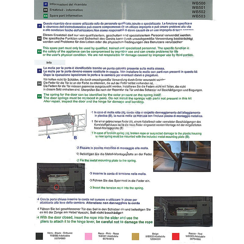 DOOR REPAIR KIT DISHWASHER BOSCH