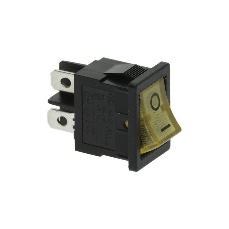 BIPOLAR SWITCH YELLOW 16A 125/250V