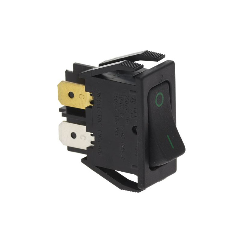 BIPOLAR SWITCH BLACK 16A 250V