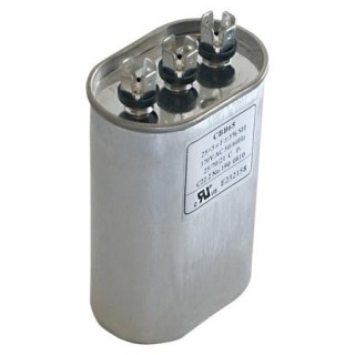OVAL DUAL RUN CAPACITOR 20/5 MFD 370 V