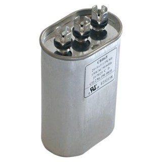 OVAL DUAL RUN CAPACITOR 25/10 MFD 370 V