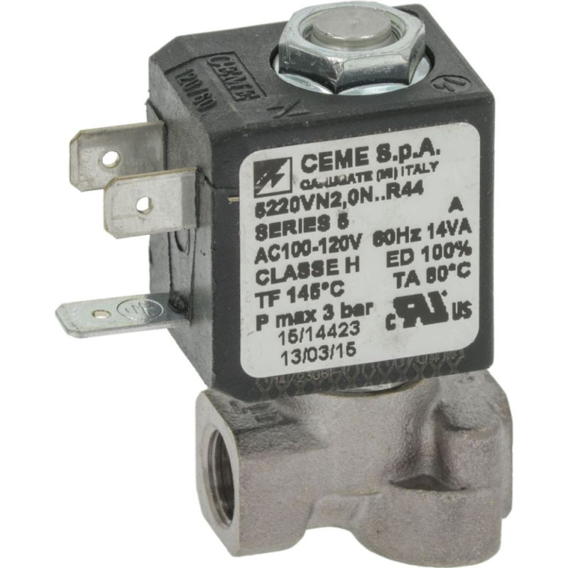 SOLENOID VALVE CEME 2-WAY ø 1/8"F 120V