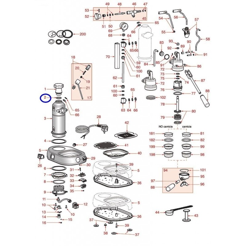  PAVONI BOILER CAP O - RING