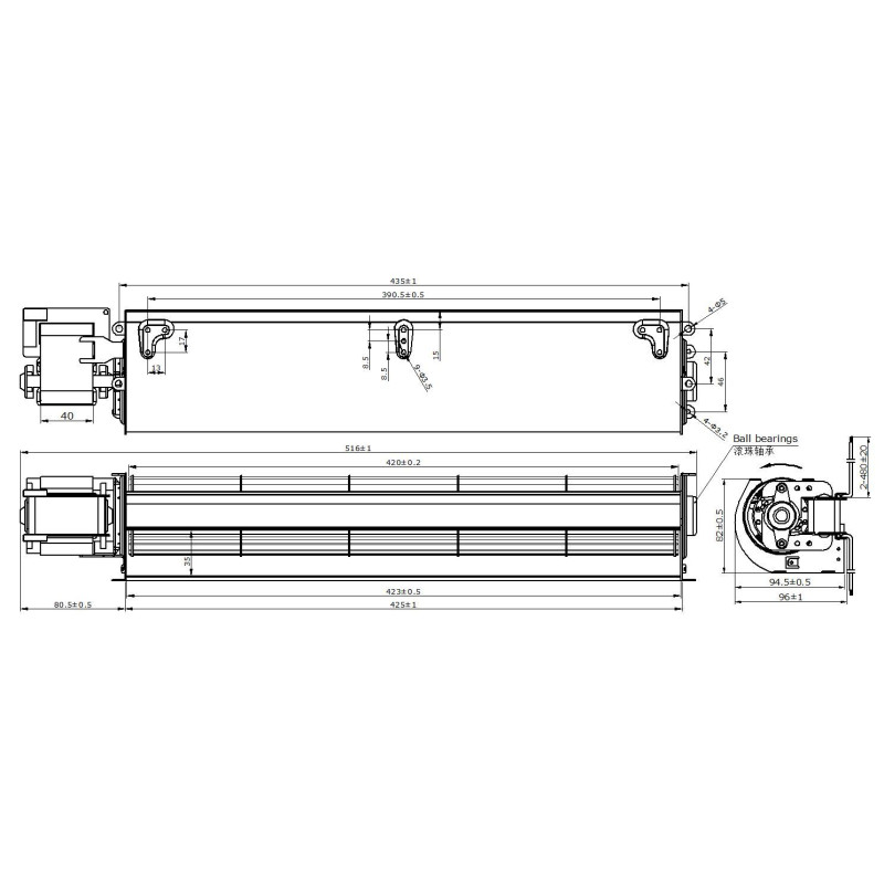 FAN MOTOR YGF60-420 120 60HZ