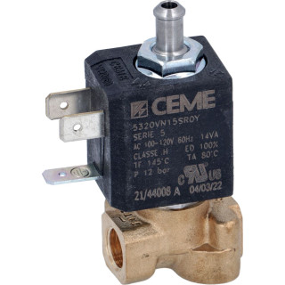 SOLENOID VALVE 3-WAYS CEME ø 1/8"F 120V