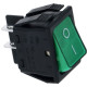 ROCKER SWITCH GREEN 16A 120/250V