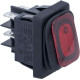 ROCKER ON/OFF SWITCH RED 20A 120/250V