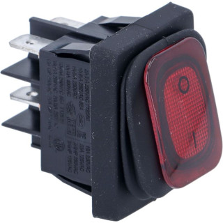 ROCKER ON/OFF SWITCH RED 20A 120/250V