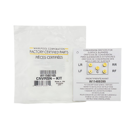 WHIRPOOL  W11560165 LP CONVERSION KIT