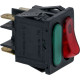RED BIPOLAR SWITCH WITH GREEN LAMP 435063