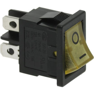 YELLOW BIPOLAR SWITCH 125/220V 6/12A