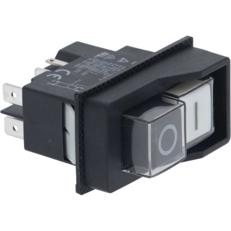 PUSH-BUTT PANEL 0-I WHITE-BLACK 16A 250V